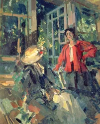 En la ventana, 1919